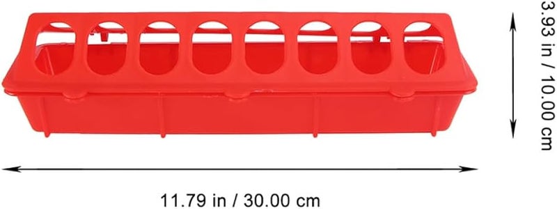 VICASKY 4 قطع وحدة تغذية الدواجن البلاستيكية حوض مقاوم للانسكاب للحمام والدجاج - Image 2